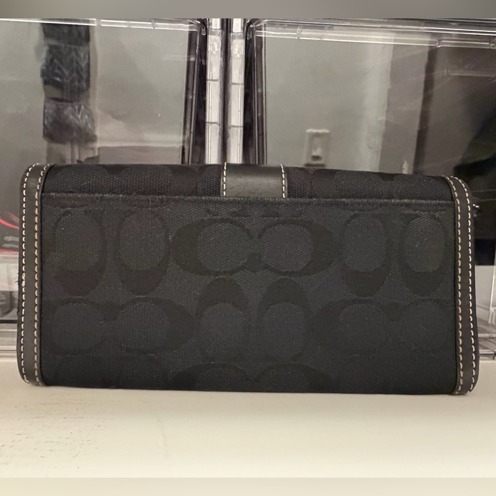 Coach Black Signature Clutch - Picture 2 of 7